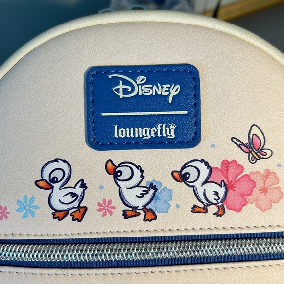 Stitch with Ducks Loungefly Backpack and Cardholder NWT - Picture 12 of 16